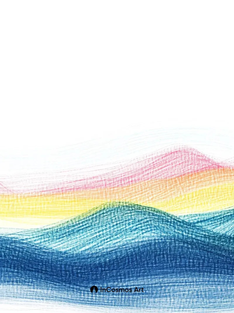Serenity Wave Wallpaper with Pastel Horizon