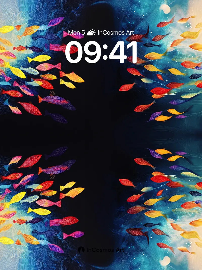 Cosmic School Wallpaper with Living Light