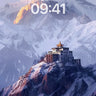 Serene Summit Wallpaper with Golden Light wallpaper for iPhone, iPad & Mac