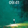 Solitary Echo Wallpaper with Turquoise Depth wallpaper for iPhone, iPad & Mac