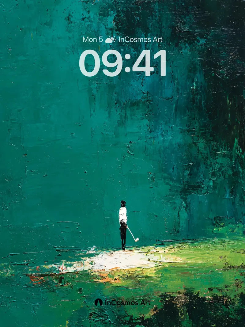 Solitary Echo Wallpaper with Turquoise Depth wallpaper for iPhone, iPad & Mac