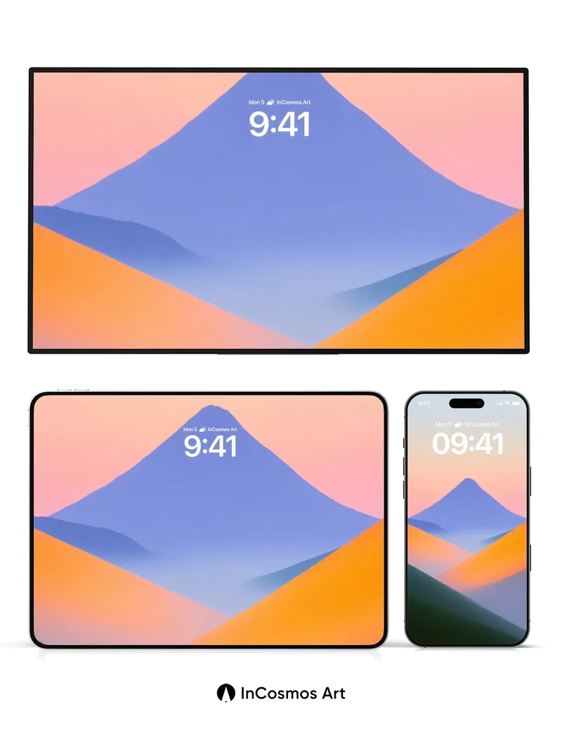 Serenity Peak Wallpaper with Hazy Horizon