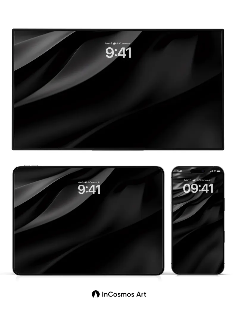 Shadowed Silk Wallpaper with Breathless Flow