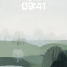 Serenity Weeping Willow Wallpaper with Silent Cat wallpaper for iPhone, iPad & Mac