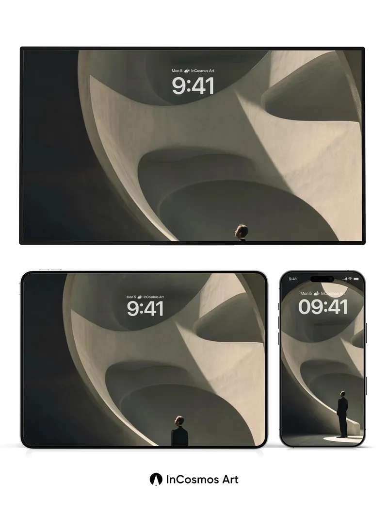 Serenity Curve Wallpaper with Stone Light