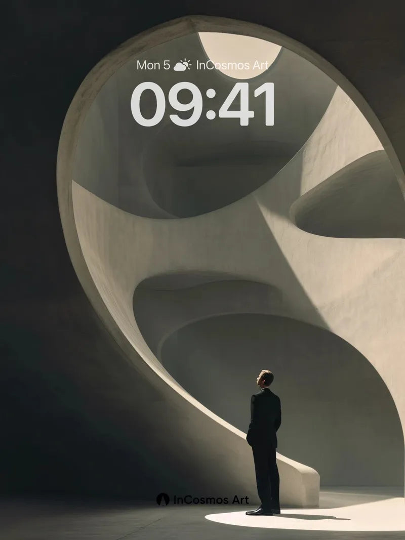 Serenity Curve Wallpaper with Stone Light