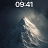 Shadowed Peak Wallpaper with Celestial Light wallpaper for iPhone, iPad & Mac