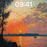 Serenity Sunset Wallpaper with Golden Reflections wallpaper for iPhone, iPad & Mac