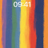 Rainbow Spectrum Vertical Stripes Wallpaper