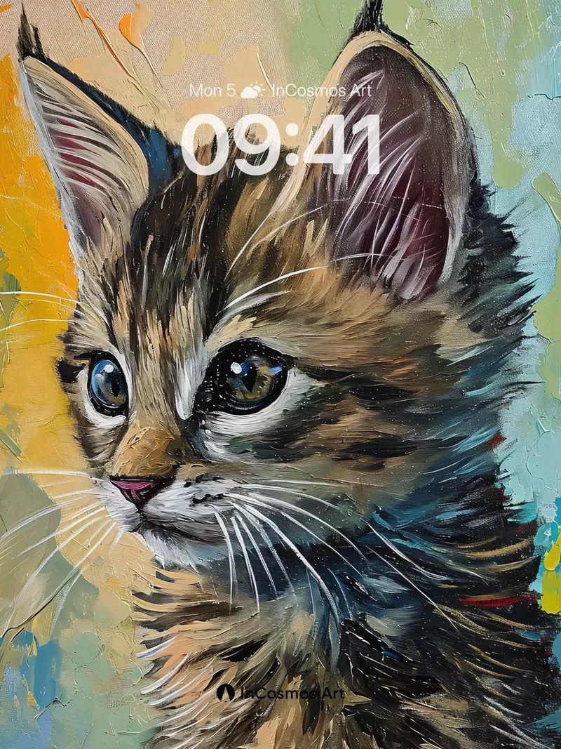 Whispering Fur Wallpaper with Painted Light wallpaper for iPhone, iPad & Mac