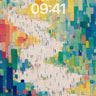 Abstract City Crowd Wallpaper 4K for iPhone Lock Screen — digital wallpaper for iPhone, iPad and Mac
