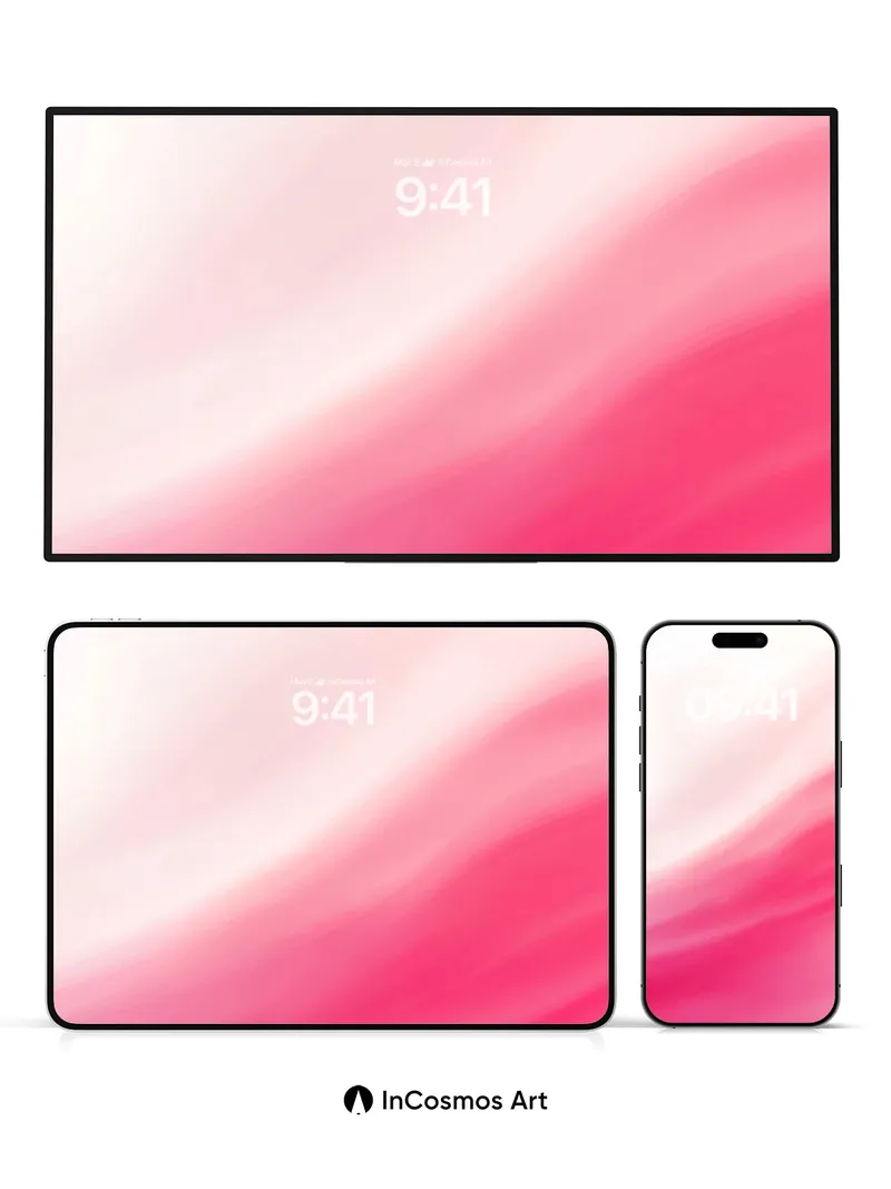 Velvet Wave Wallpaper with Soft Light Gradient