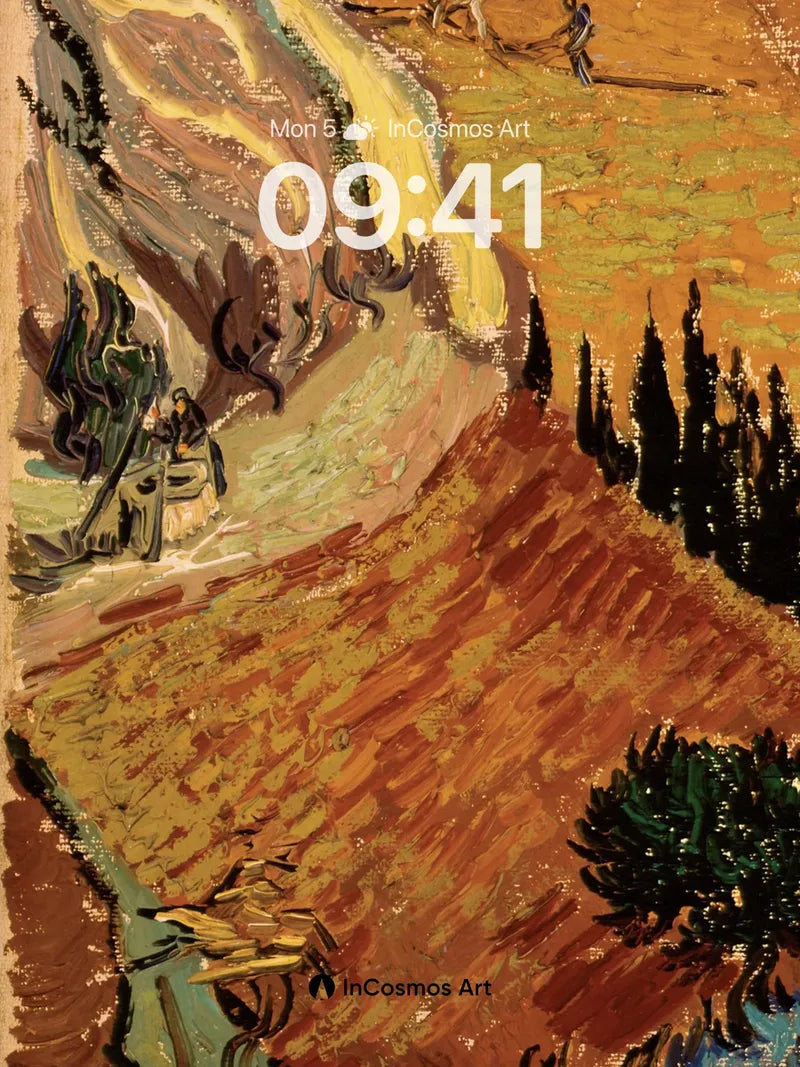 Turbulent Earth Wallpaper with Ploughed Lines