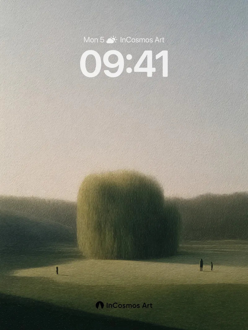 Serenity Sphere Wallpaper with Whispering Grass wallpaper for iPhone, iPad & Mac