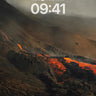 Fiery Ascent Wallpaper with Molten Veins wallpaper for iPhone, iPad & Mac