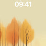 Autumn Hush Wallpaper with Silhouetted Trees wallpaper for iPhone, iPad & Mac