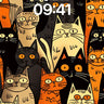 Whimsical Cat Crowd Wallpaper with Playful Patterns wallpaper for iPhone, iPad & Mac