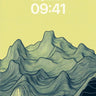 Serenity Ridge Wallpaper with Contoured Lines wallpaper for iPhone, iPad & Mac