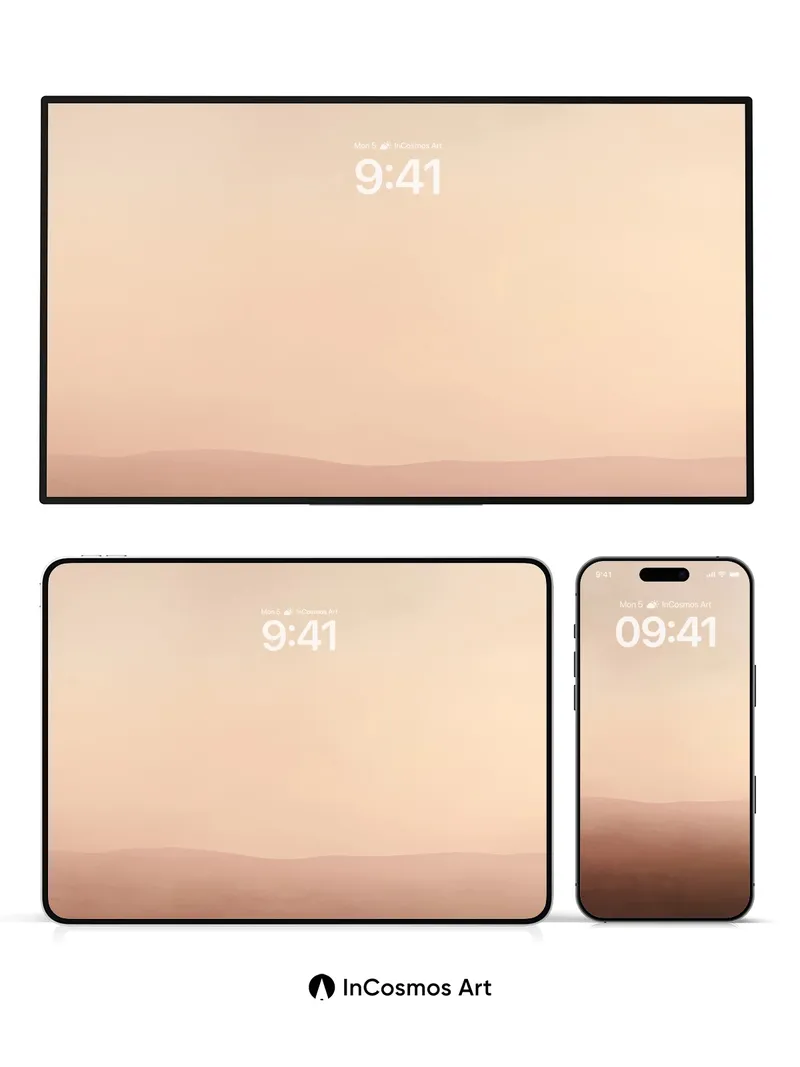 Hushed Horizon Wallpaper with Dusty Light