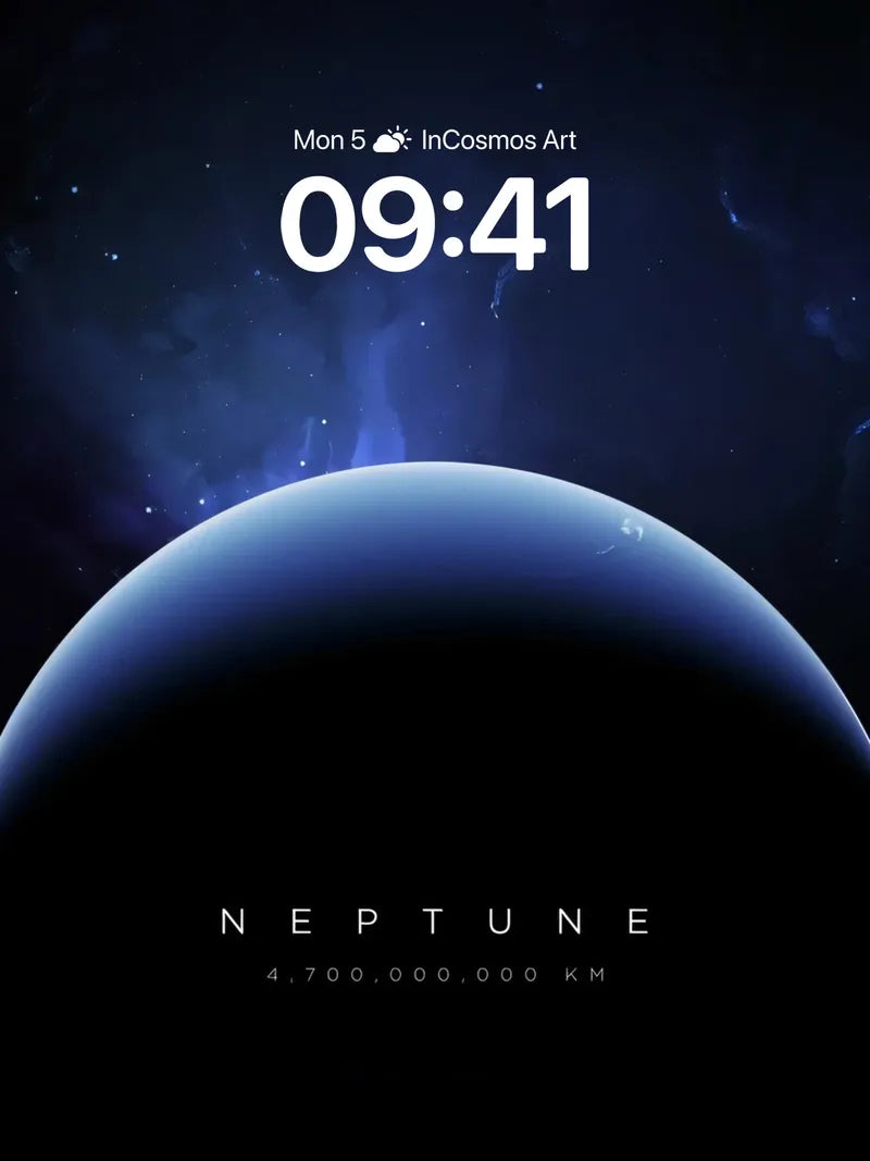 Neptune's Whisper Wallpaper with Cosmic Depth