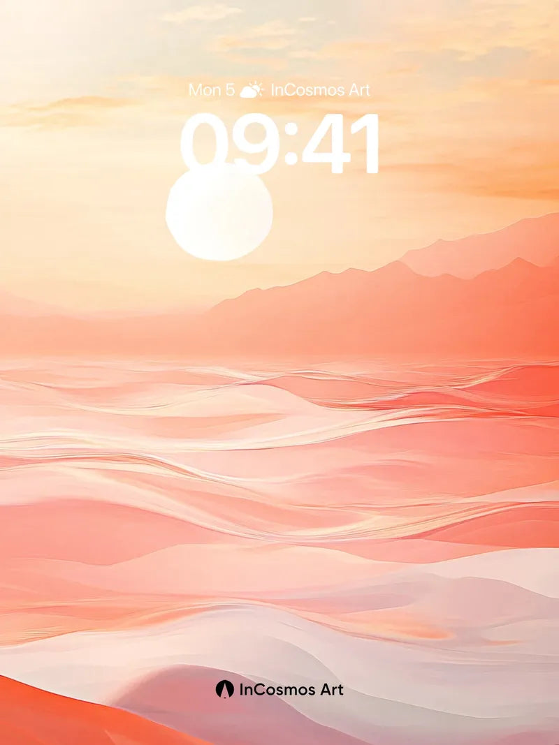 Serenity Dune Wallpaper with Soft Sunlight