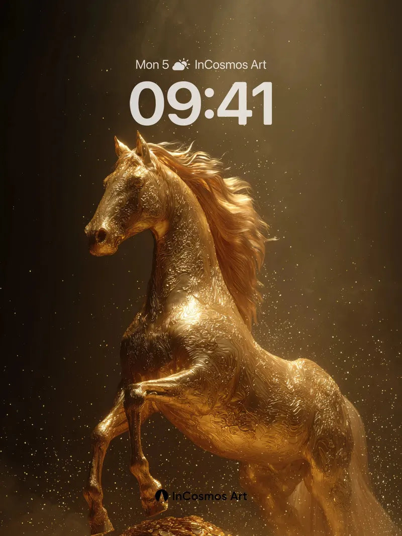 Golden Reverie Wallpaper with Radiant Hooves