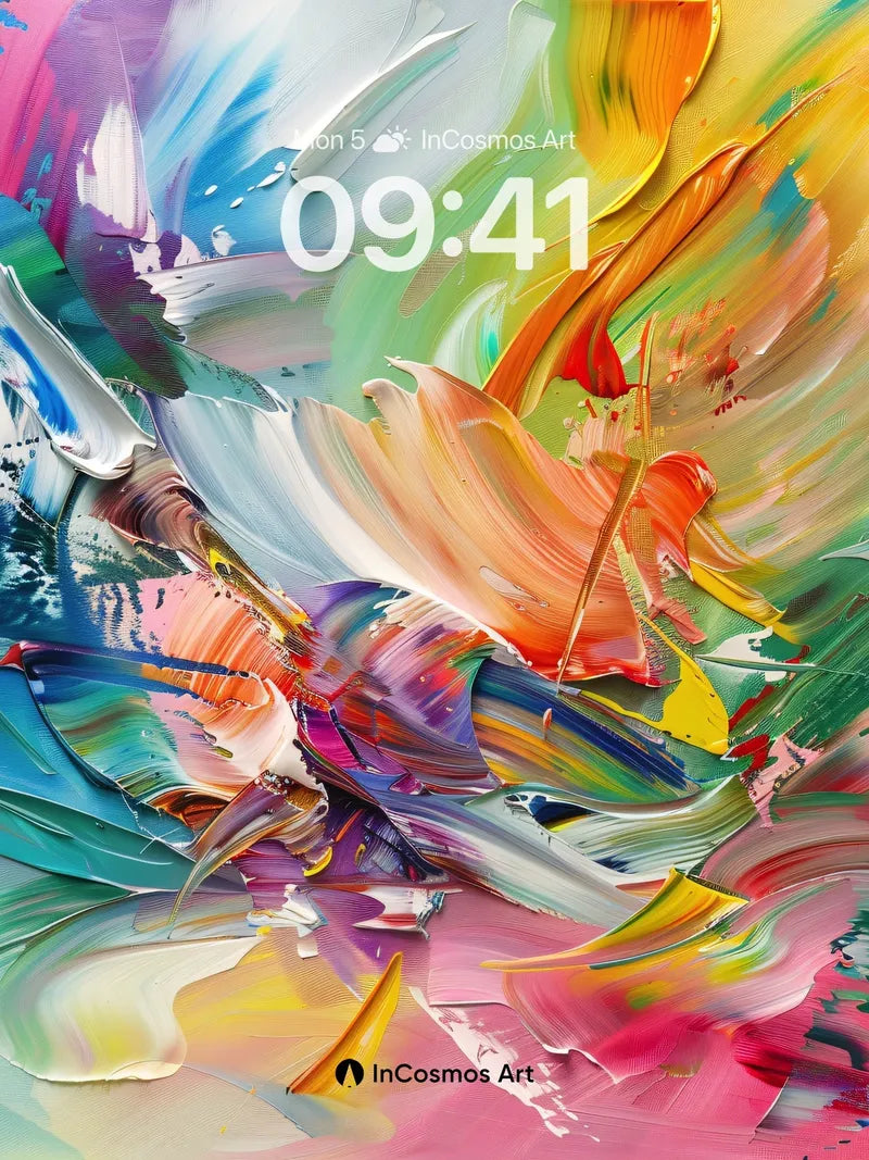 Chromatic Storm Wallpaper with Swirling Light