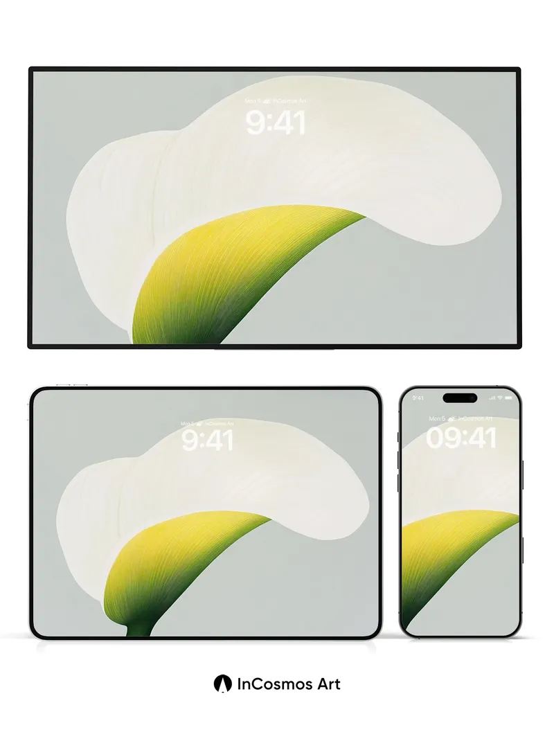 Serene Petal Wallpaper with Ethereal Light