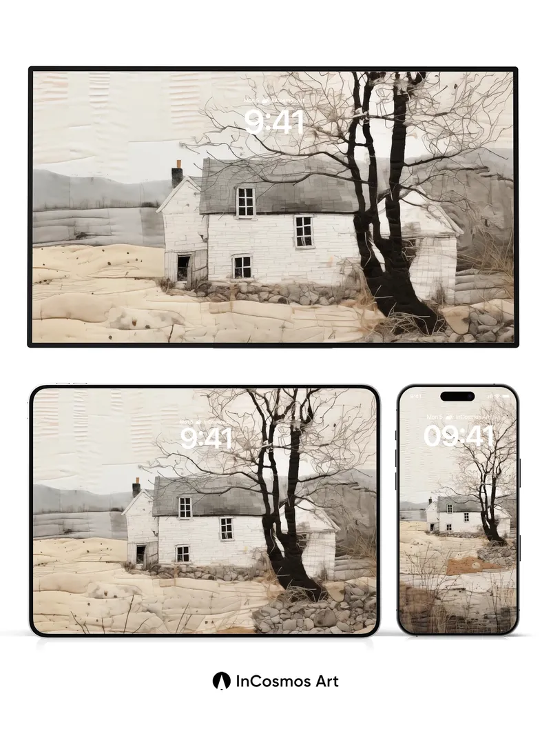 Winter Hush Wallpaper with Textured Quilted Depth