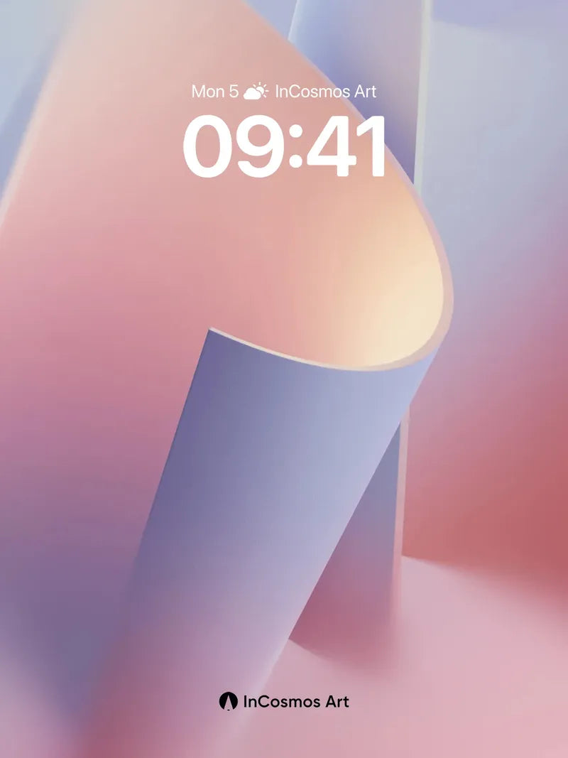 Soft Fold Wallpaper with Ethereal Light