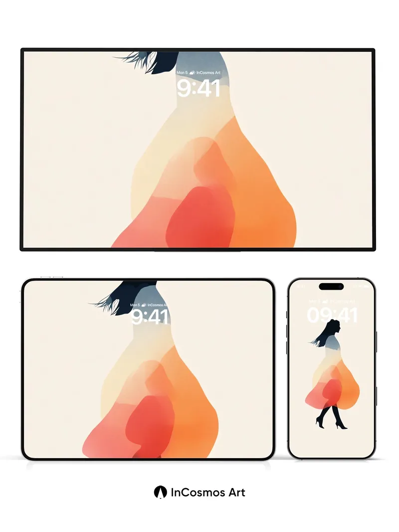 Silhouette Mirage Wallpaper with Color Breath