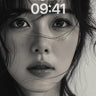 Monochrome Reverie Wallpaper with Whispering Hair wallpaper for iPhone, iPad & Mac