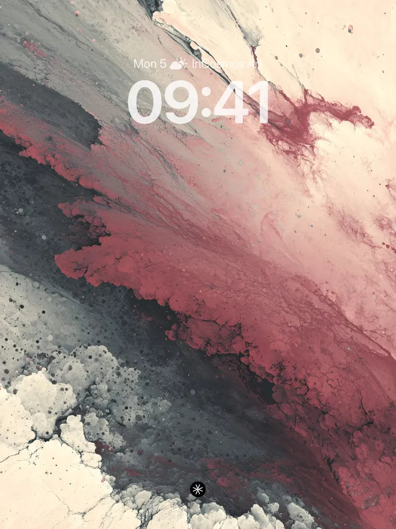 Crimson Veil Wallpaper in Fluid Abstraction wallpaper for iPhone, iPad & Mac