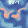Serenity Wave Wallpaper with Contour Lines wallpaper for iPhone, iPad & Mac