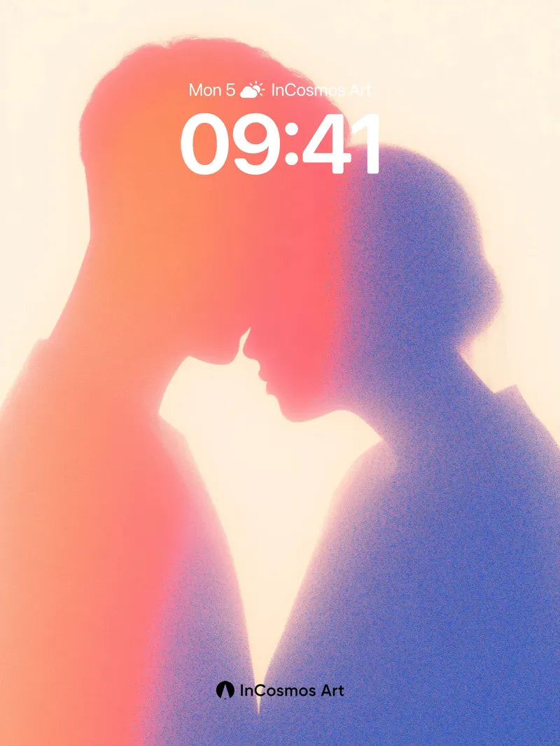 Silhouetted Whisper Wallpaper with Dual Hues