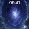 Cosmic Portal Wallpaper with Fractal Light wallpaper for iPhone, iPad & Mac