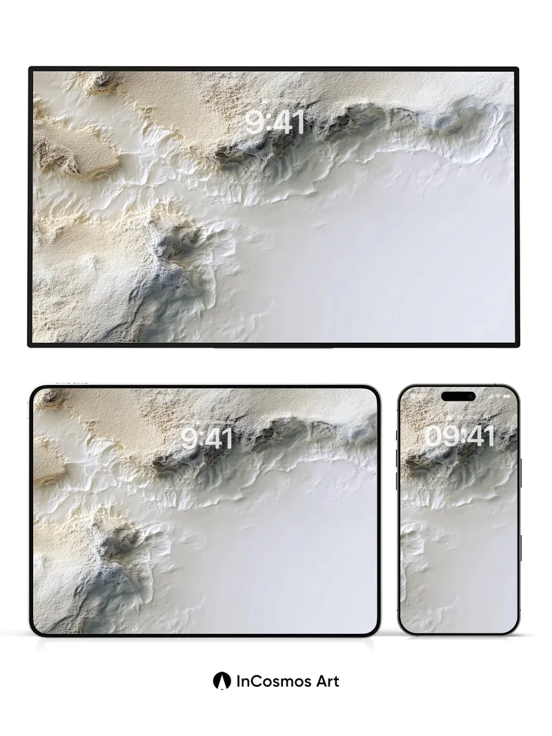 Serenity Crust Wallpaper with Frozen Light