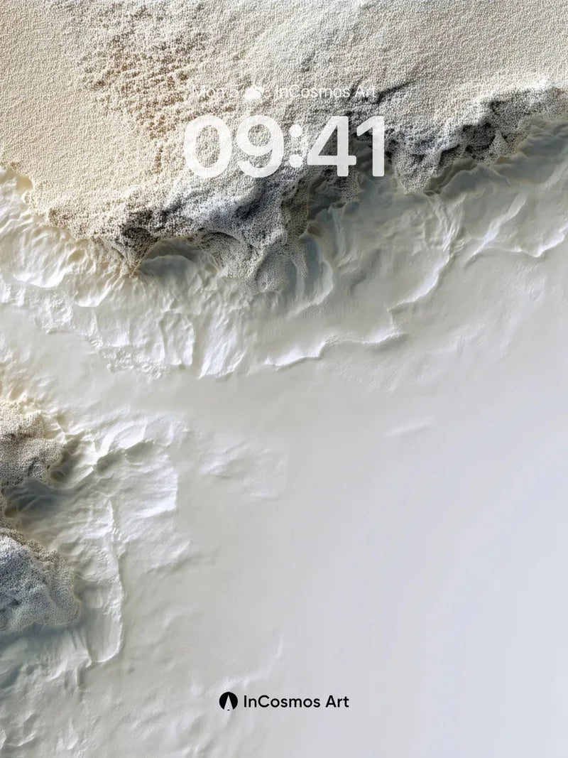 Serenity Crust Wallpaper with Frozen Light