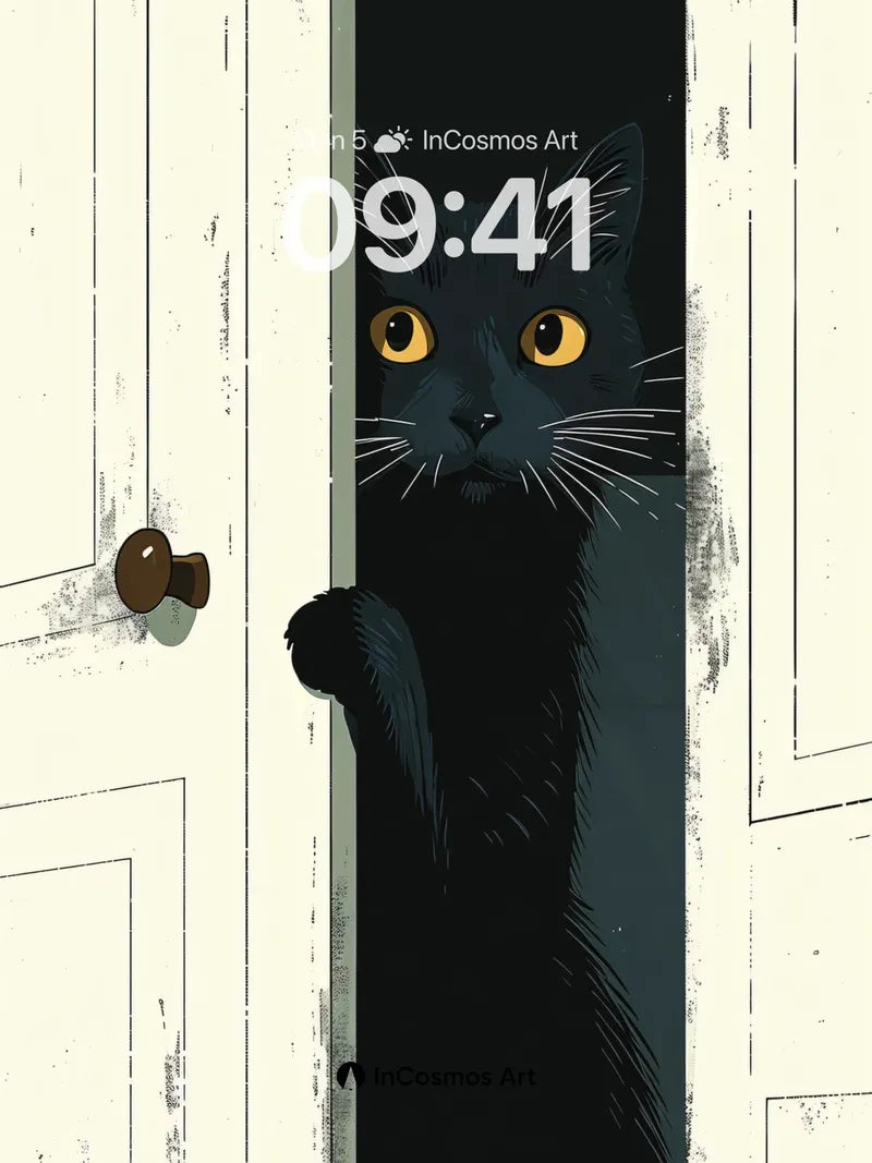 Whispering Shadow Wallpaper with Watchful Eyes