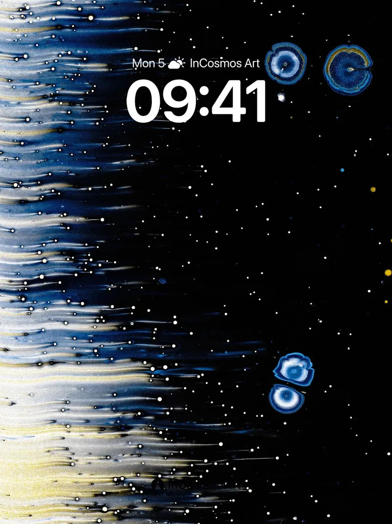 Stellar Ripple Wallpaper with Cosmic Echoes wallpaper for iPhone, iPad & Mac