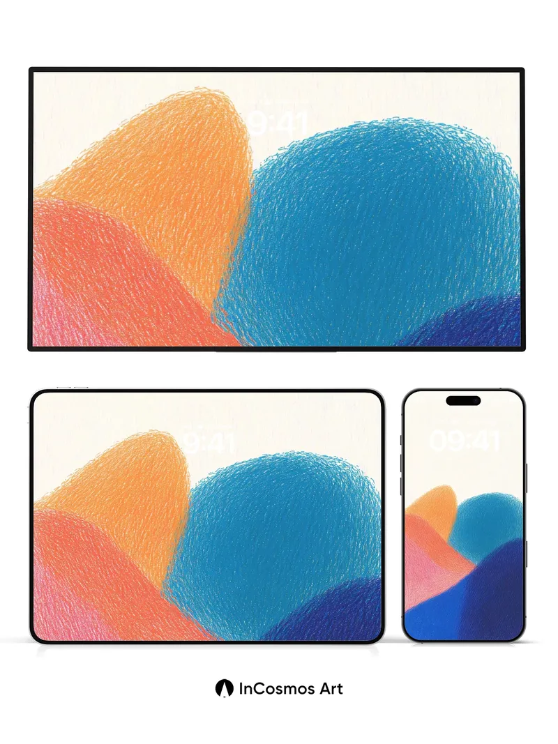 Soft Hues Wallpaper with Textured Color Fields