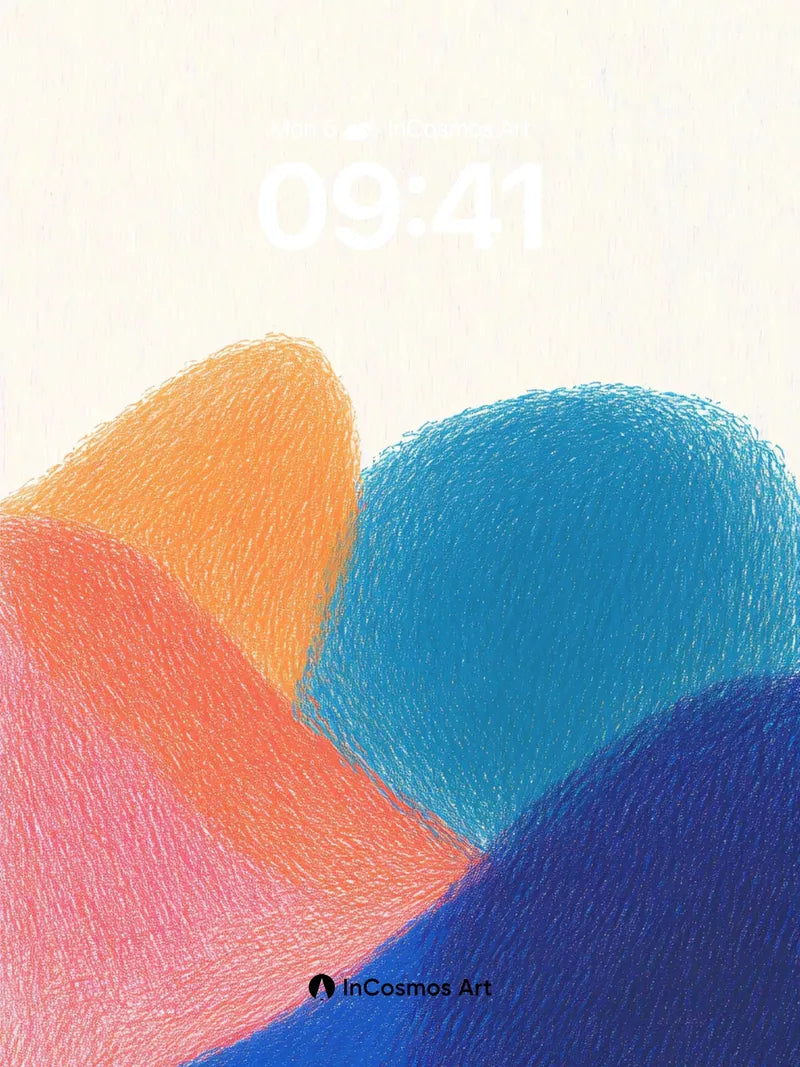 Soft Hues Wallpaper with Textured Color Fields