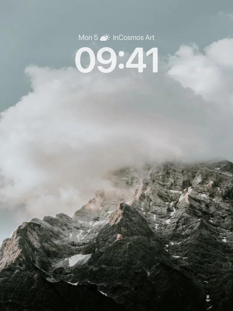 Stone Whisper Wallpaper with Cloud Veil