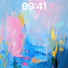 Liquid Sky Wallpaper with Floating Light wallpaper for iPhone, iPad & Mac
