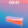 Serene Horizon Wallpaper with Floating Light wallpaper for iPhone, iPad & Mac