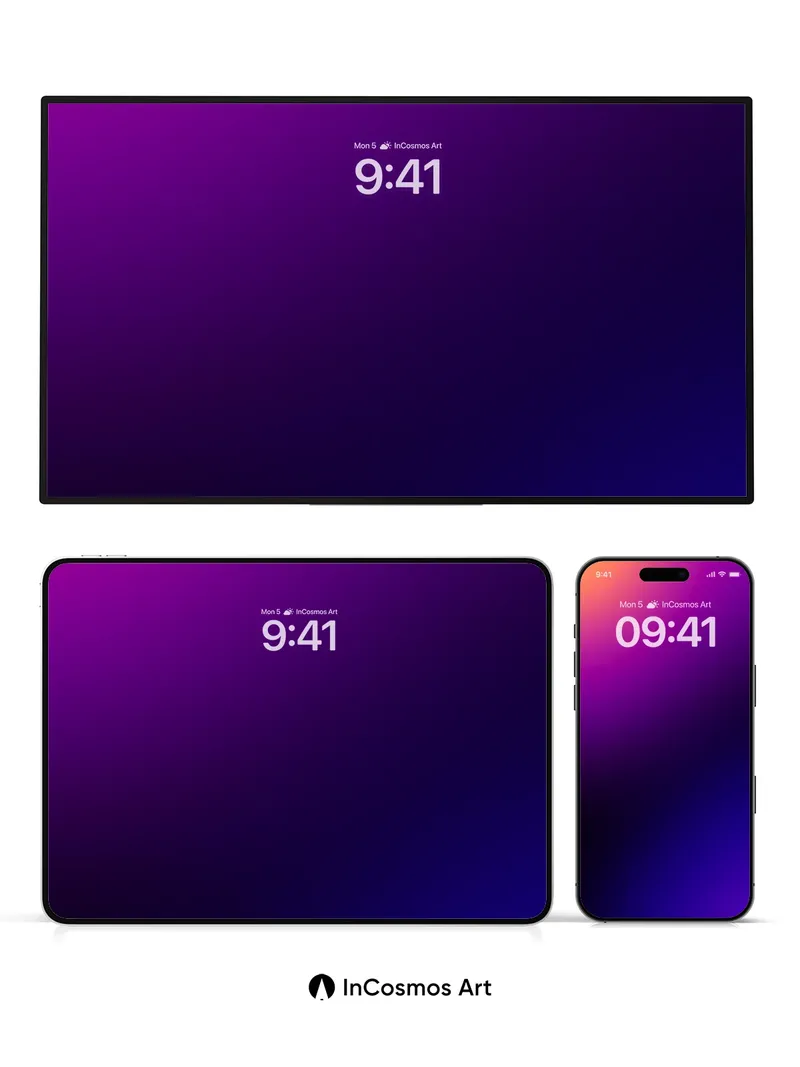 Velvet Twilight Wallpaper with Cosmic Gradient