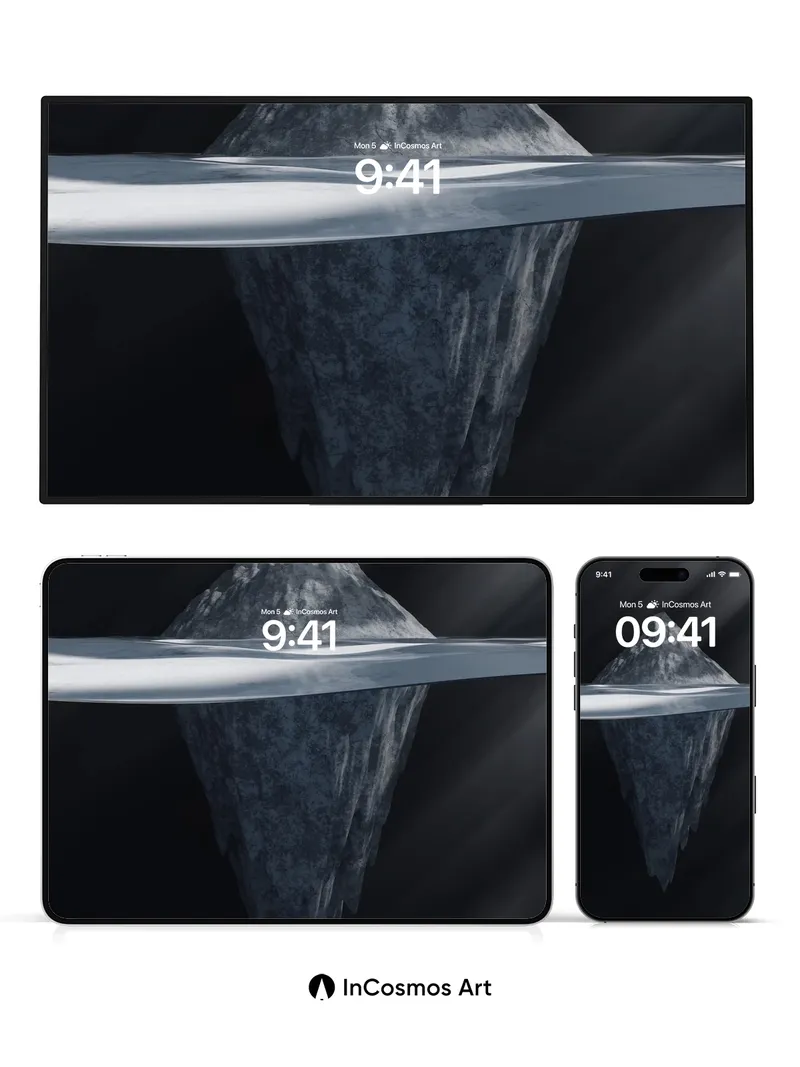 Silent Peak Wallpaper with Hidden Depths