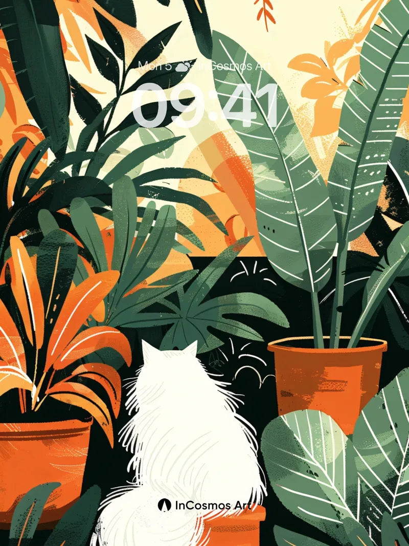 Whispering Jungle Wallpaper with Furred Silhouette