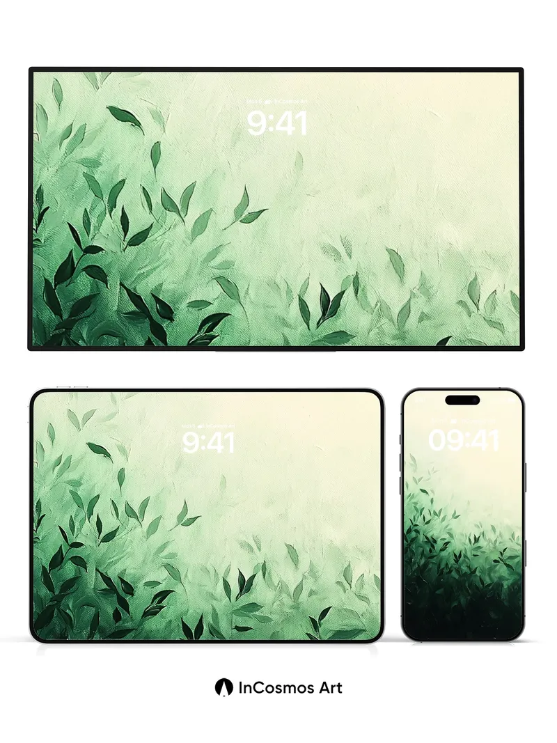 Whispering Canopy Wallpaper with Ethereal Light