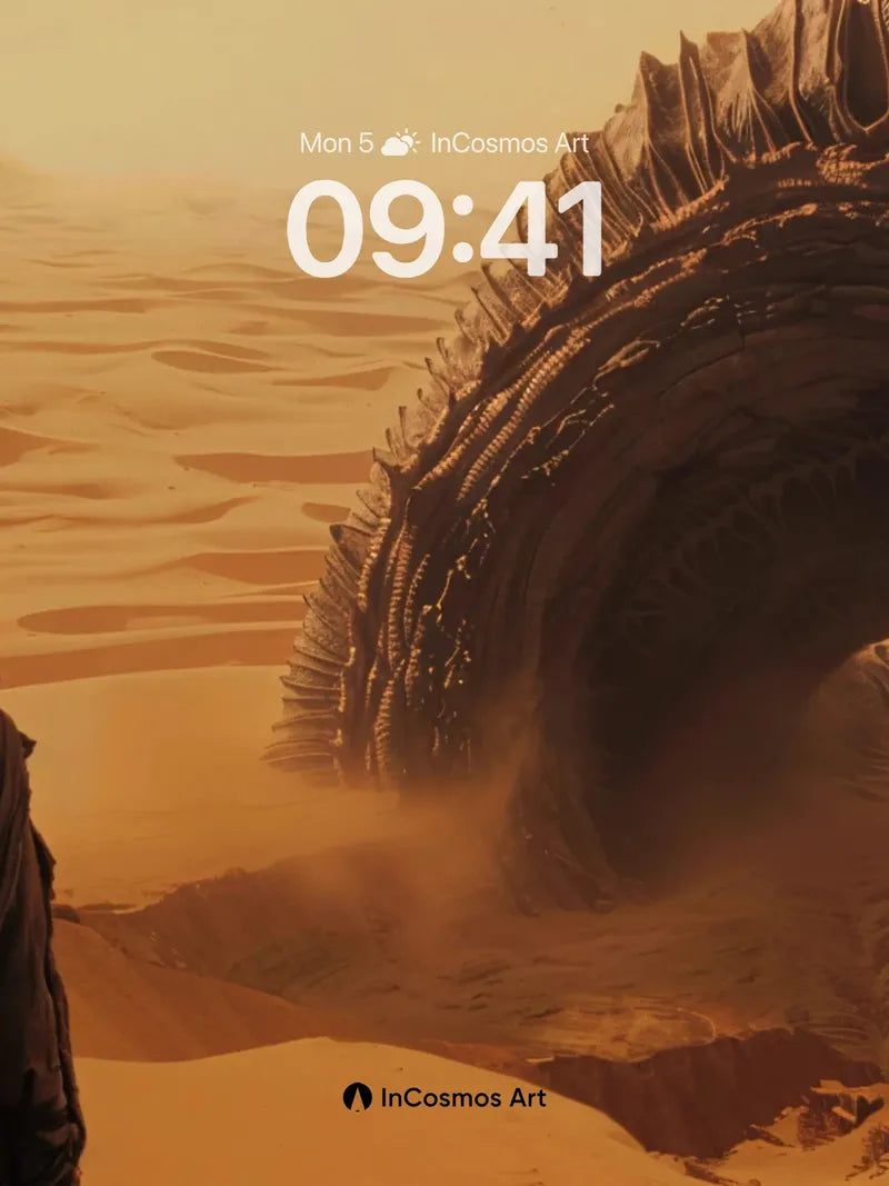 Desert Whispers Wallpaper with Ancient Shell